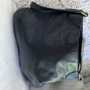 Gucci leather black purse